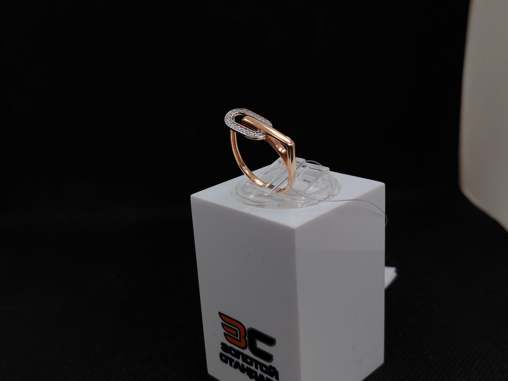 КОЛЬЦО С КАМНЯМИ (Au 585)