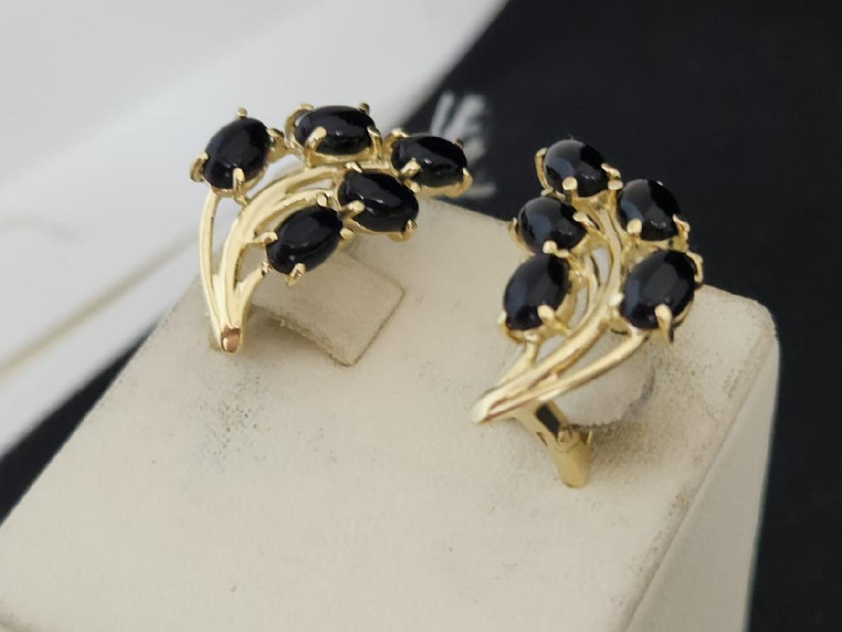 СКМИ585 СЕРЬГИ С КАМНЯМИ (Au 585)