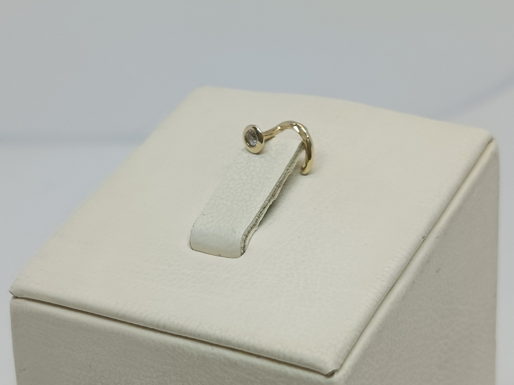 ПИРСИНГ В НОС с камнем (Au 585)