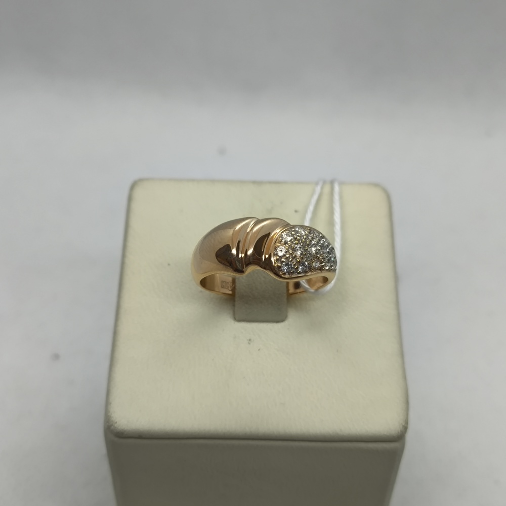 КОЛЬЦО С КАМНЯМИ (Au 585)