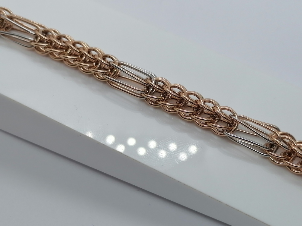 БРАСЛЕТ ПУСТОТЕЛЫЙ Фантазия Au 585