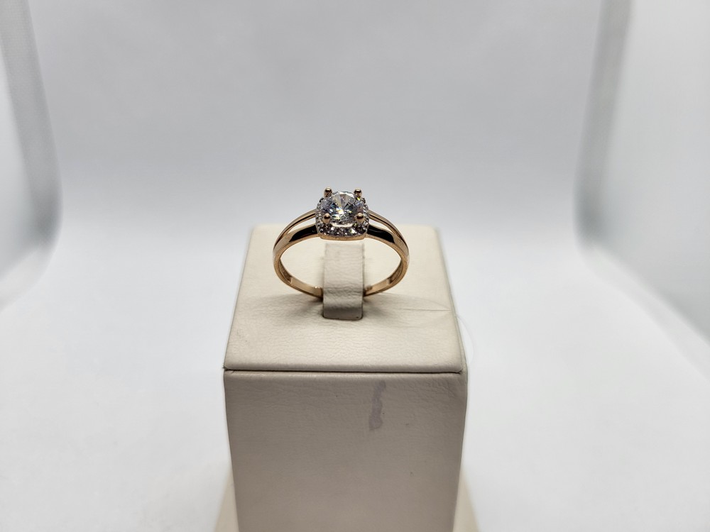 КОЛЬЦО С КАМНЯМИ (Au 585)