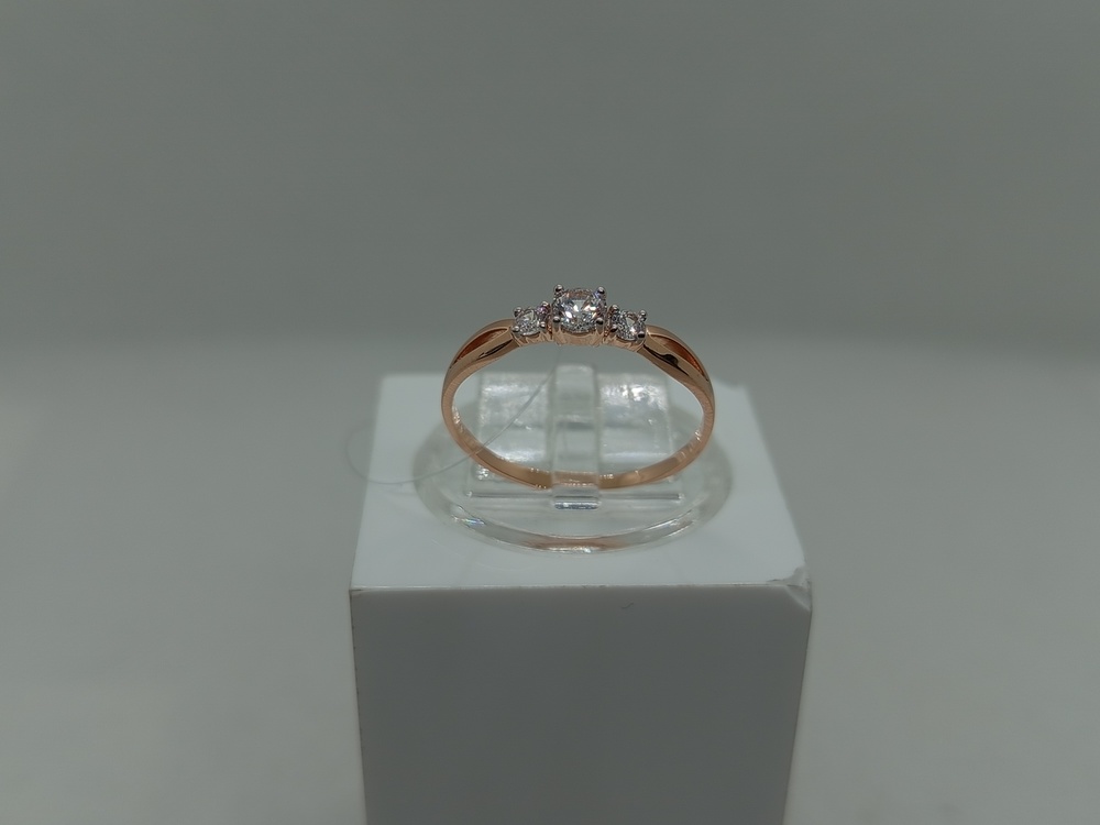 КОЛЬЦО С КАМНЯМИ (Au 585)