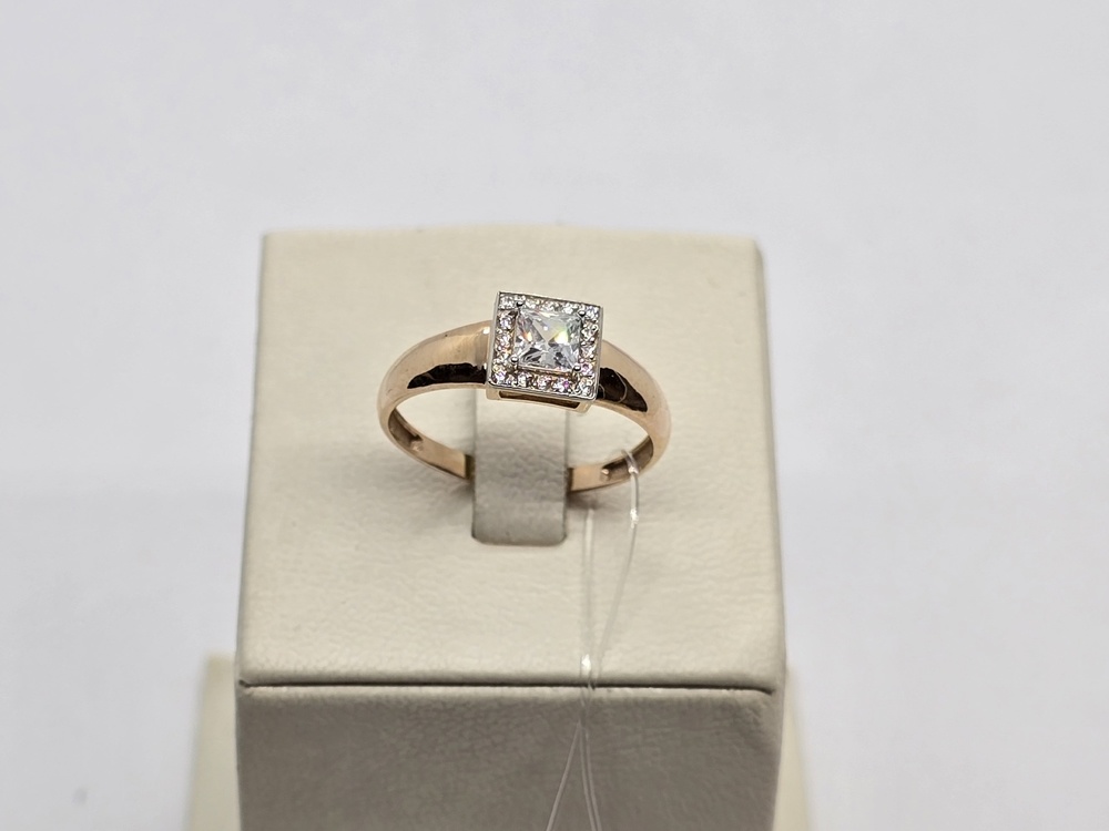 КОЛЬЦО С КАМНЯМИ (Au 585)