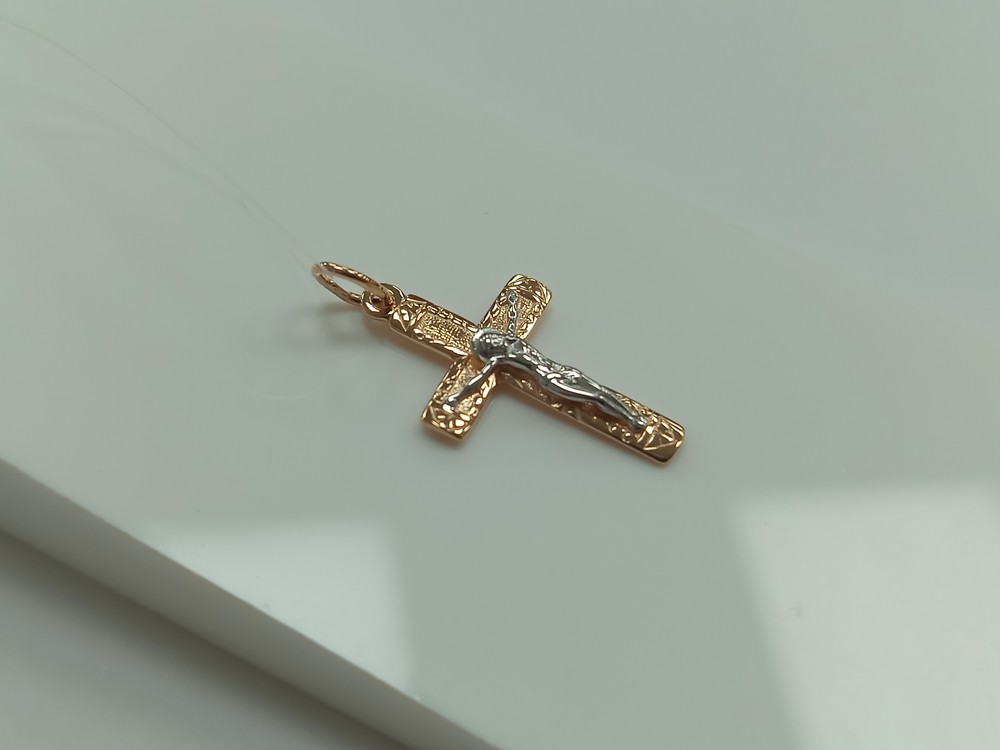 ПОДВЕСКА КРЕСТ без камня (Au 585)