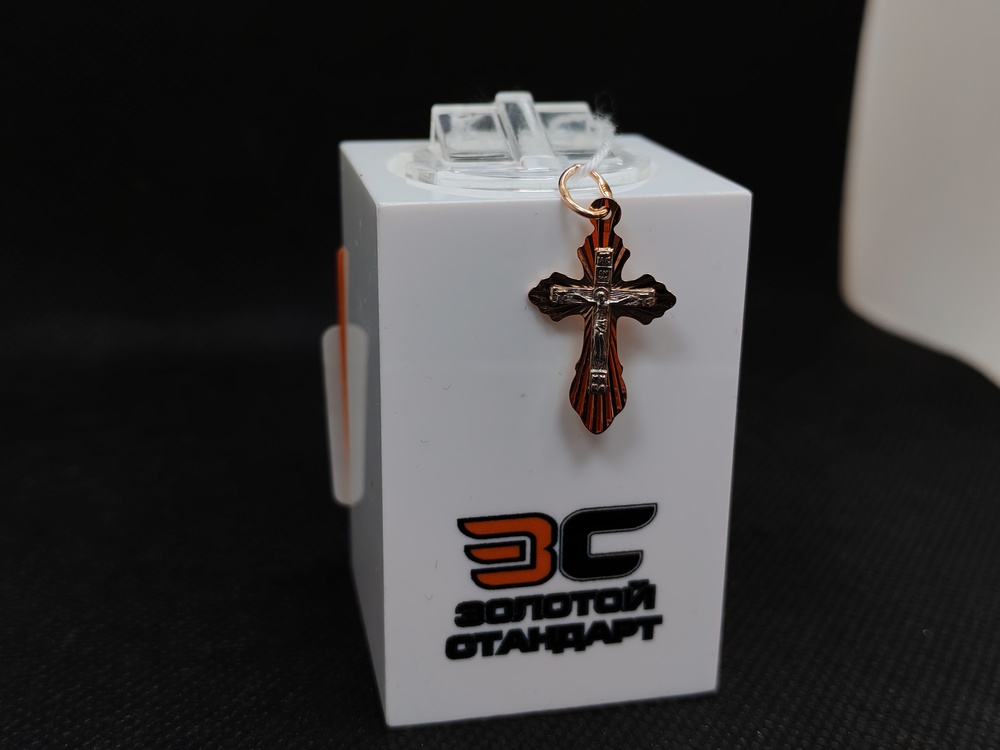 ПОДКБК585 ПОДВЕСКА КРЕСТ БЕЗ КАМНЯ (Au 585)