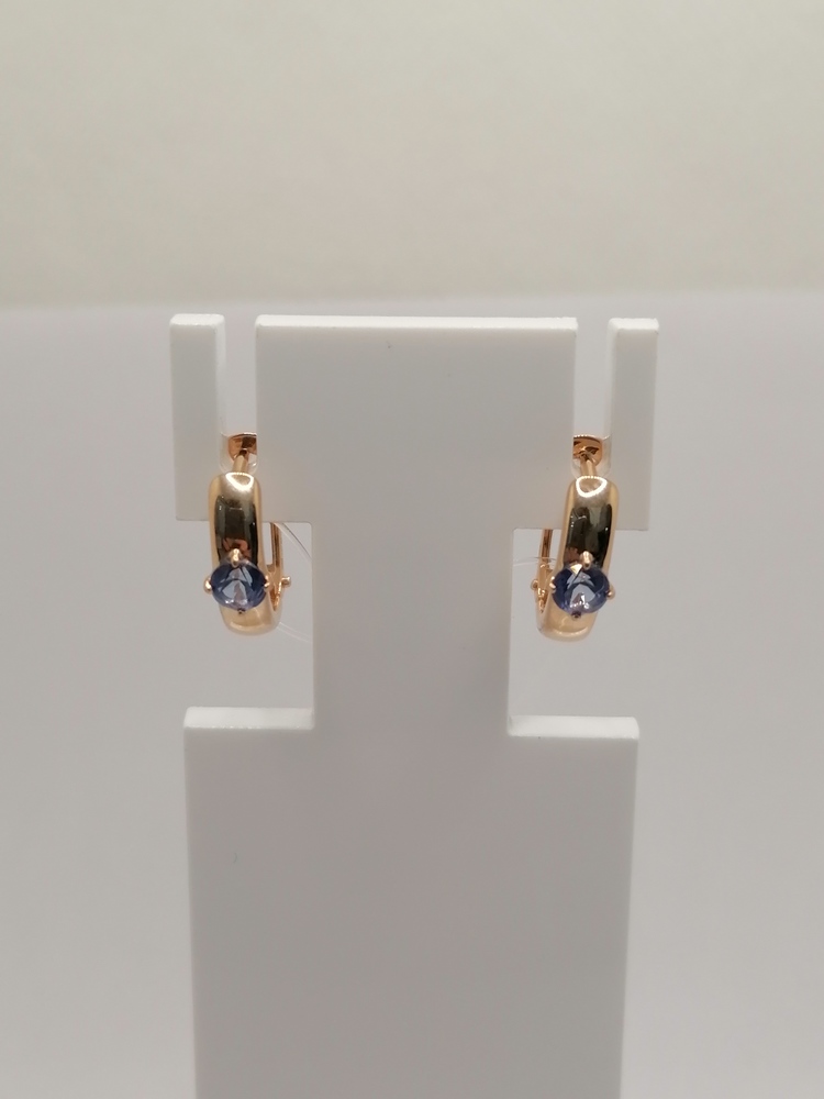 СЕРЬГИ С КАМНЕМ (Au 585)