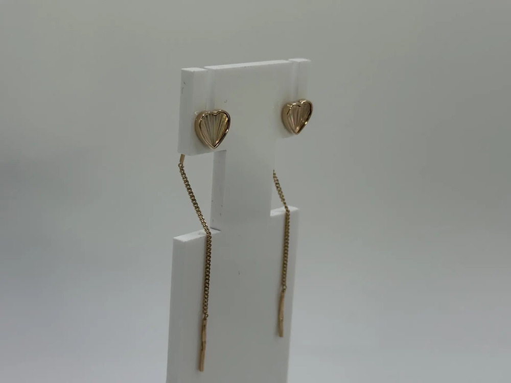 СЕРЬГИ ПРОДЕВКИ без камня (Au 585)