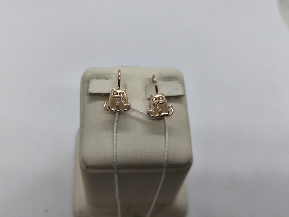 СЕРЬГИ С КАМНЯМИ (Au 585)