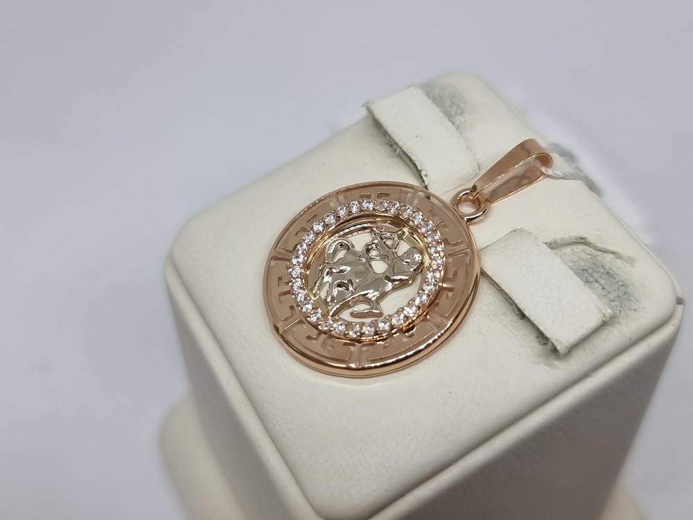 КрСВП/стр/Ф ПОДВЕСКА ЗНАК ЗОДИАКА СТРЕЛЕЦ (Au 585)