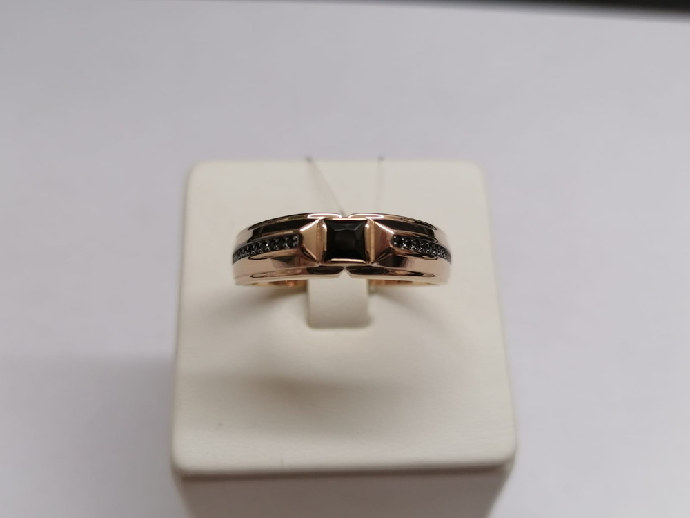 КОЛЬЦО С КАМНЯМИ (Au 585)