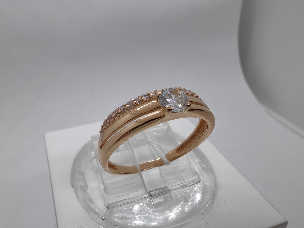 КОЛКМИ585 КОЛЬЦО С КАМНЯМИ (Au 585)