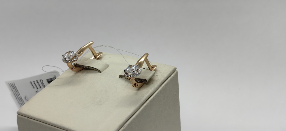 СЕРЬГИ С КАМНЯМИ (Au 585)