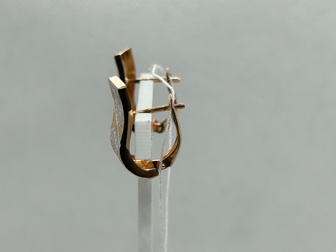 СБКМ585 СЕРЬГИ БЕЗ КАМНЯ (Au 585)