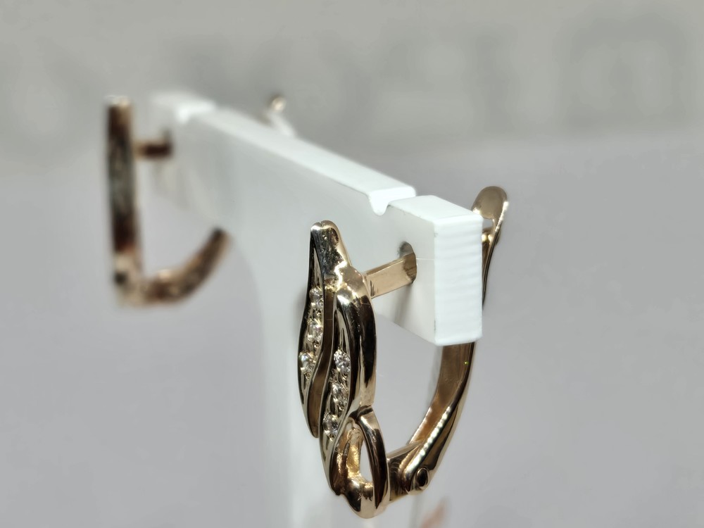 СКМИ585 СЕРЬГИ С КАМНЯМИ (Au 585)