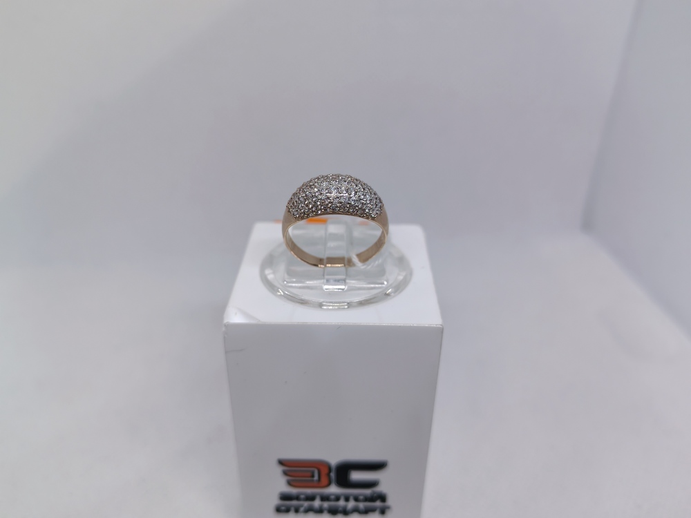 КОЛЬЦО С КАМНЯМИ (Au 585)