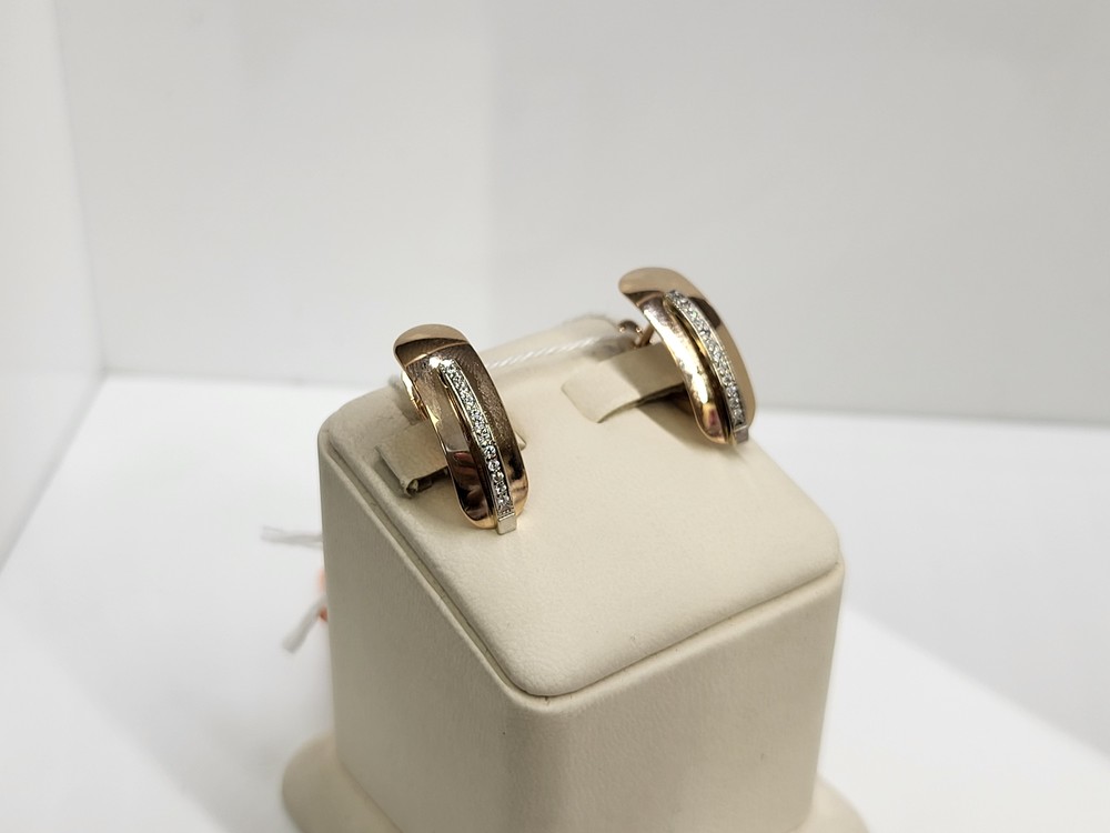 СКМИ585 СЕРЬГИ С КАМНЯМИ (Au 585)