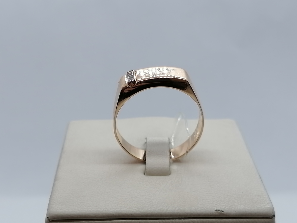 04-51-0962-01 КОЛЬЦО ПЕЧАТКА с камнями (Au 585)