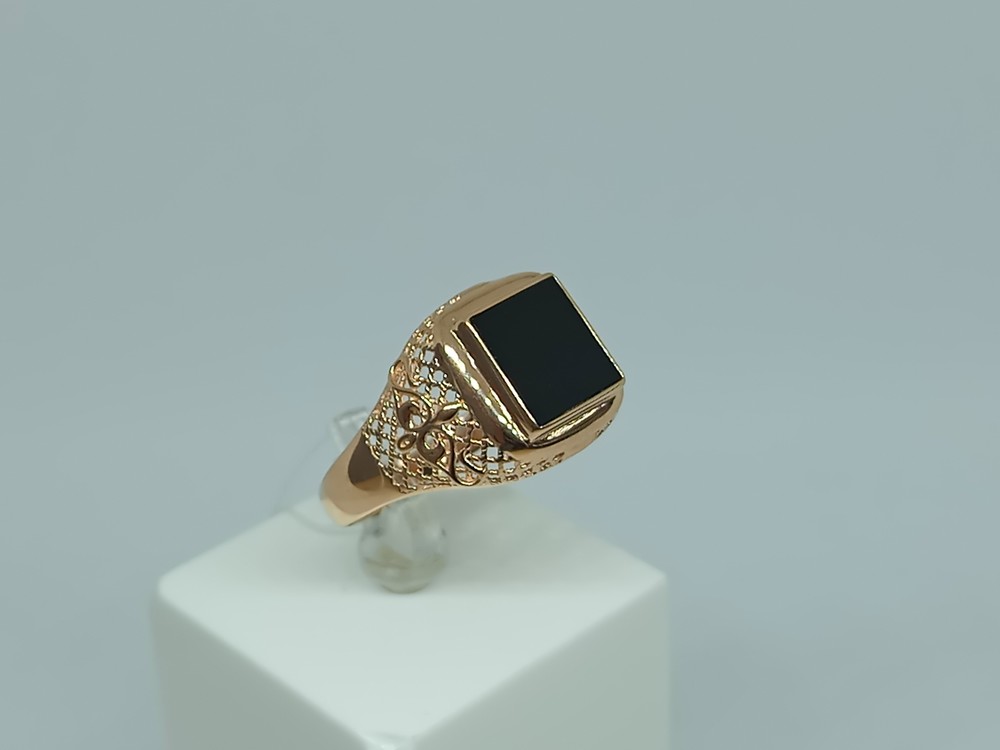 КОЛЬЦО ПЕЧАТКА с камнем (Au 585)