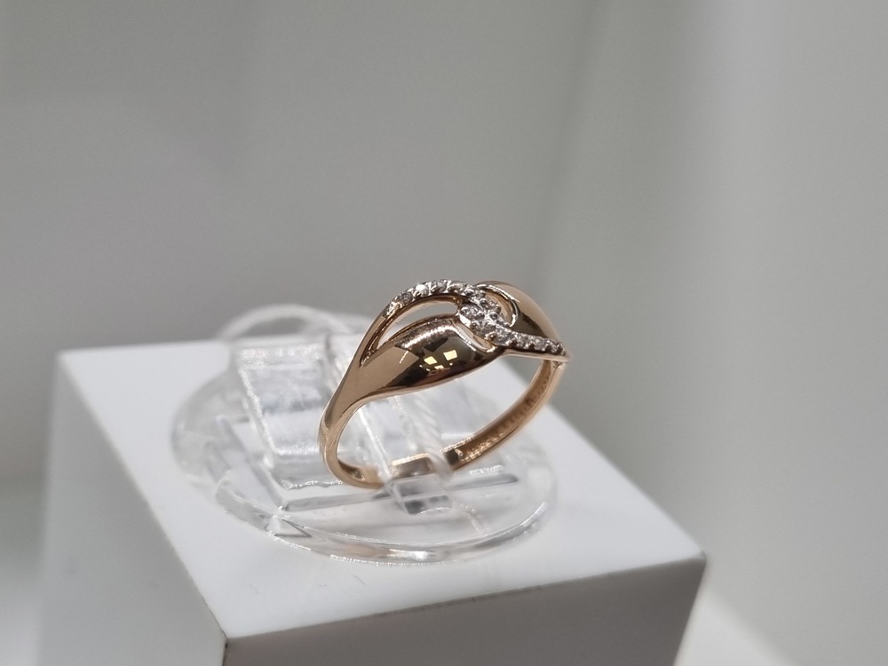 КОЛЬЦО С КАМНЯМИ (Au 585)