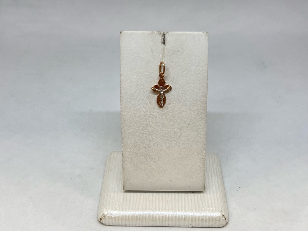 ПОДВЕСКА КРЕСТ без камня (Au 585)