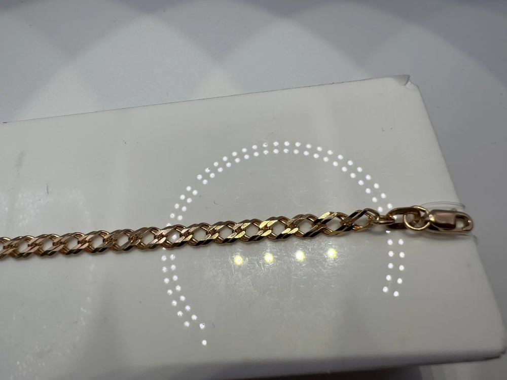 БРАСЛЕТ ПОЛНОВЕСНЫЙ Ромб двойной (Au 585)