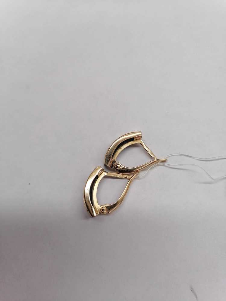 02231К СЕРЬГИ КАУЧУК (Au 585)