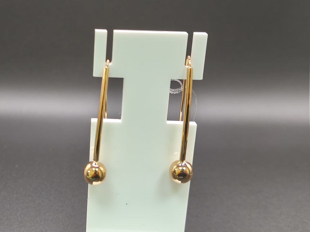 СЕРЬГИ БЕЗ КАМНЯ (Au 585)