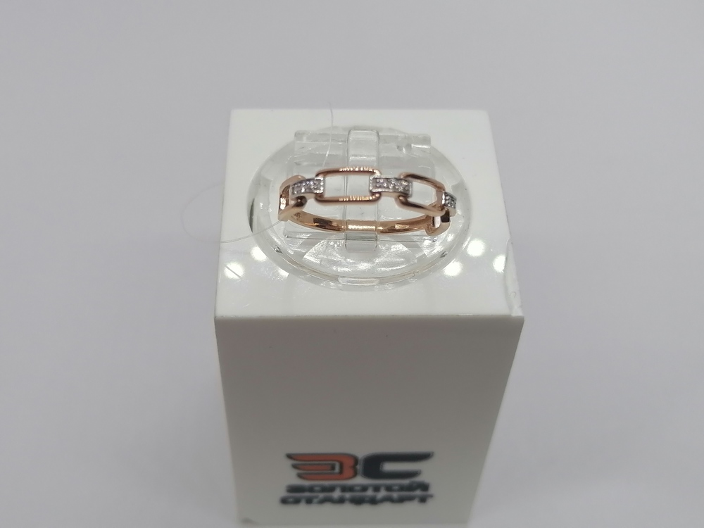 КОЛЬЦО С КАМНЯМИ (Au 585)