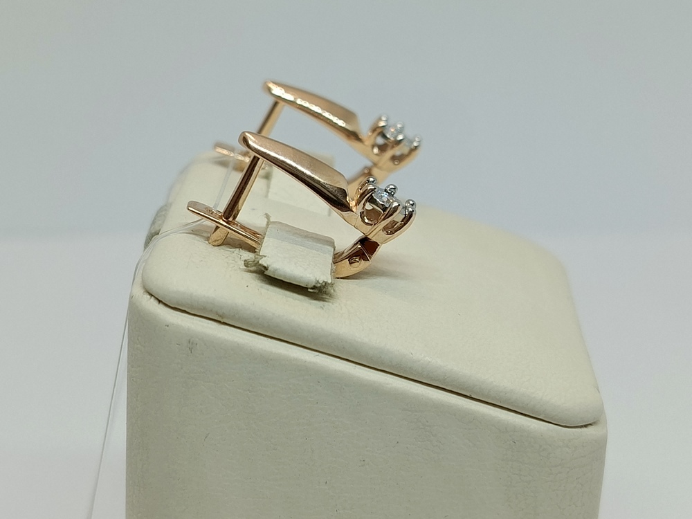 СЕРЬГИ С КАМНЕМ (Au 585)