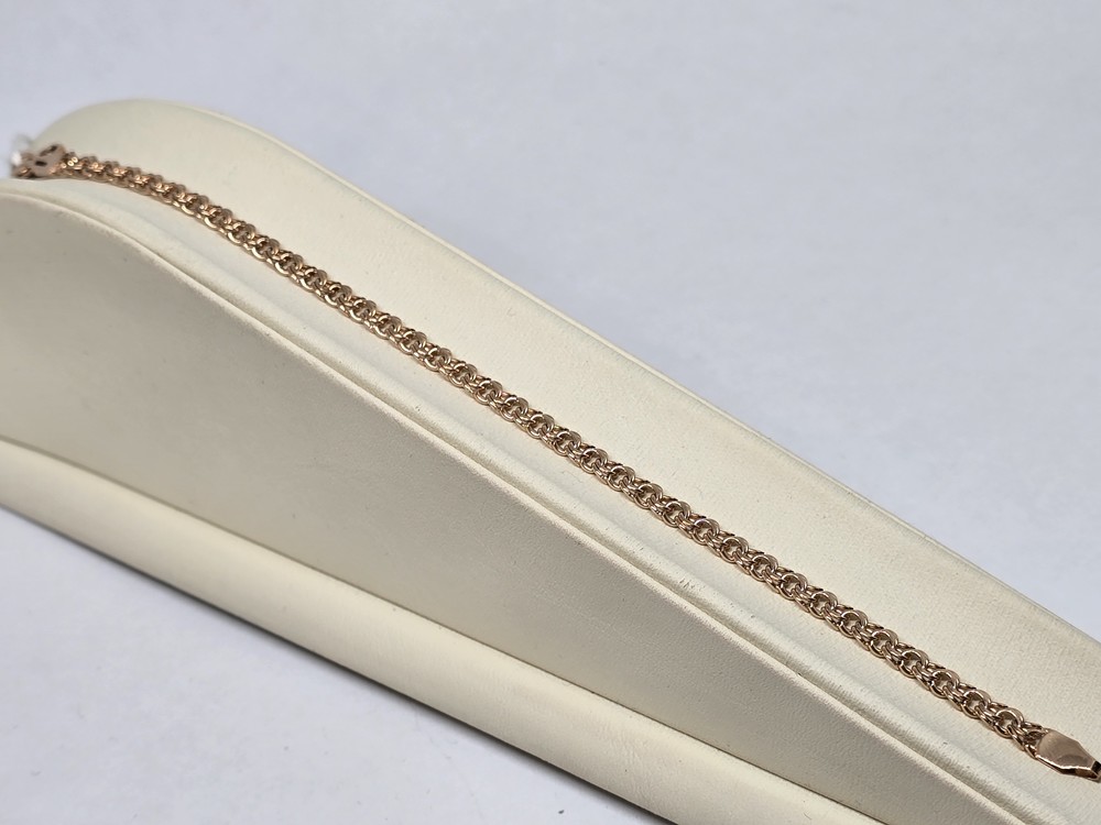 БРАСЛЕТ ПУСТОТЕЛЫЙ Бисмарк Au 585