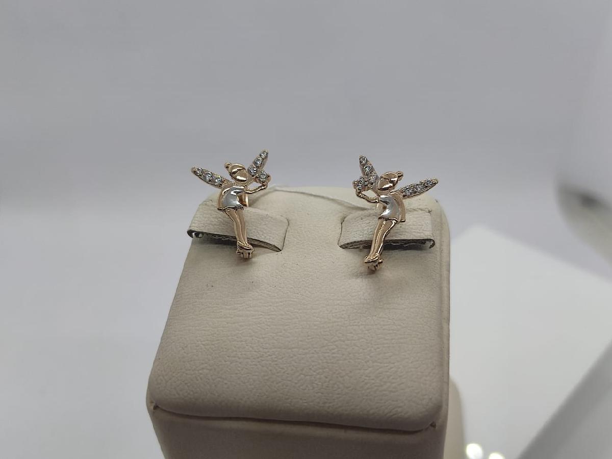 СКМИ585 СЕРЬГИ С КАМНЯМИ (Au 585)