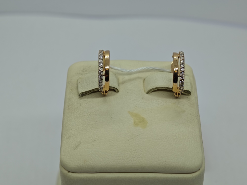 СКМИ585 СЕРЬГИ С КАМНЯМИ (Au 585)