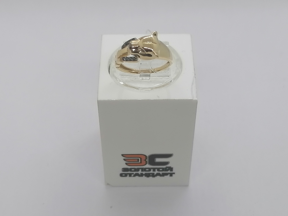 КОЛЬЦО С КАМНЯМИ (Au 585)