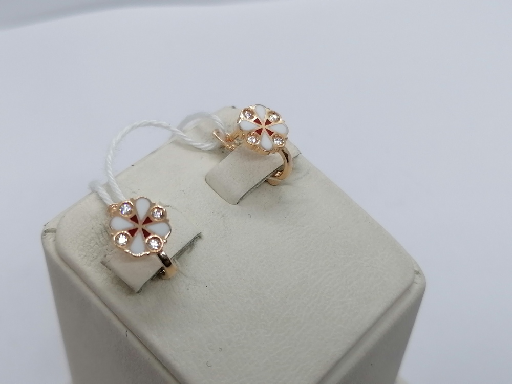 СЕРЬГИ С КАМНЯМИ (Au 585)