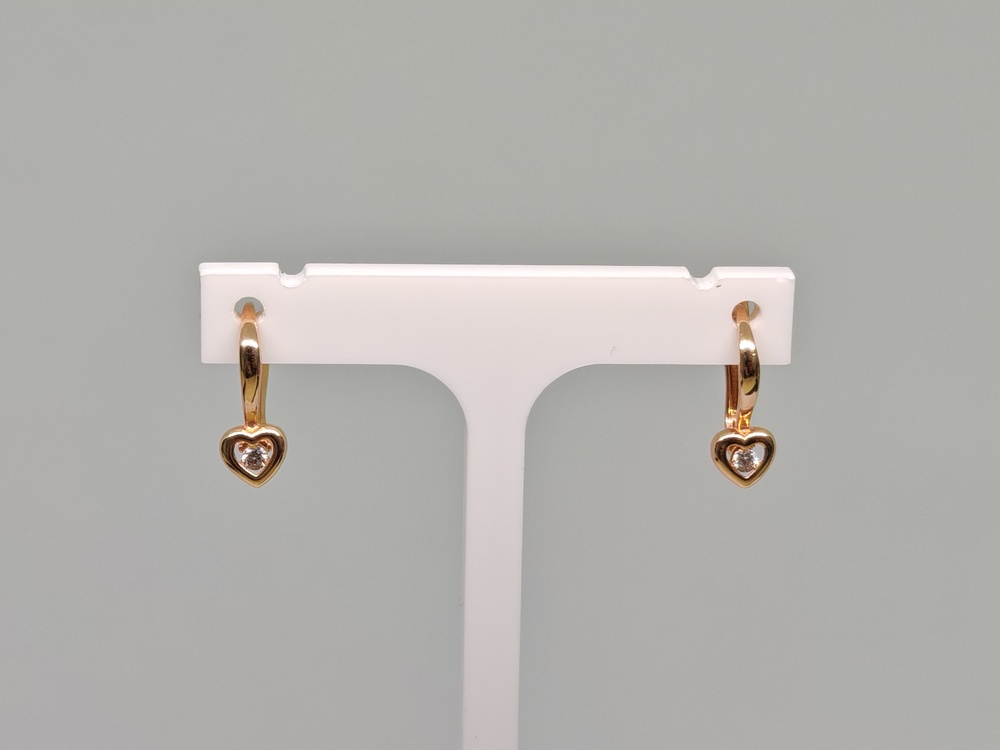 СЕРЬГИ С КАМНЕМ (Au 585)