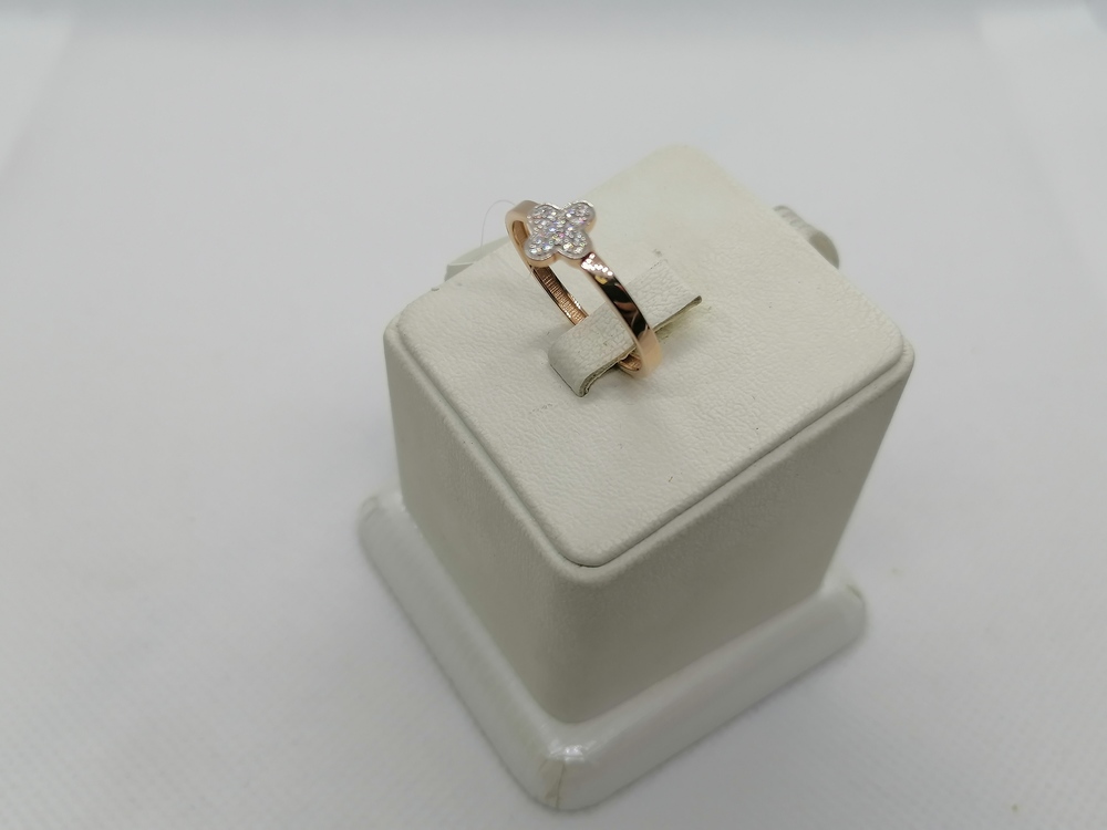 КОЛЬЦО С КАМНЯМИ (Au 585)