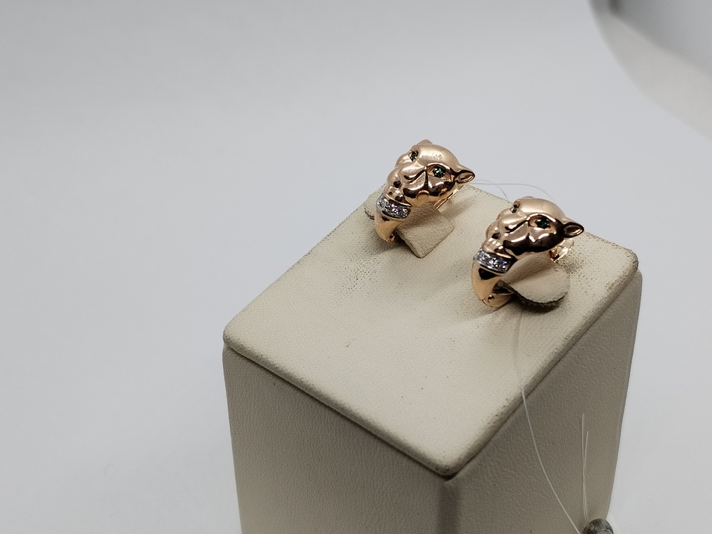 СЕРЬГИ С КАМНЯМИ (Au 585)