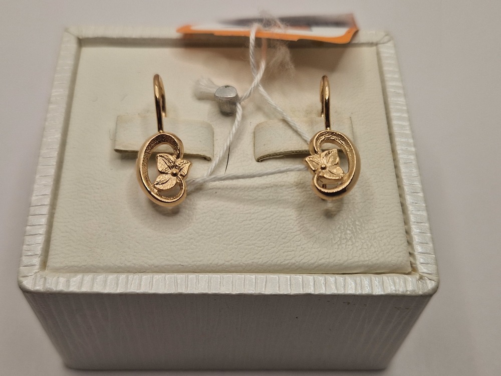 СБКМ585 СЕРЬГИ БЕЗ КАМНЯ (Au 585)