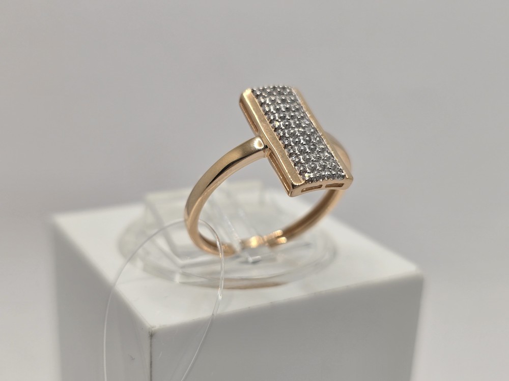 КОЛЬЦО С КАМНЯМИ (Au 585)