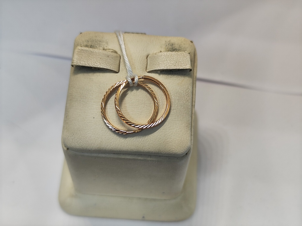 СКОН585 СЕРЬГИ КОНГО (Au 585)