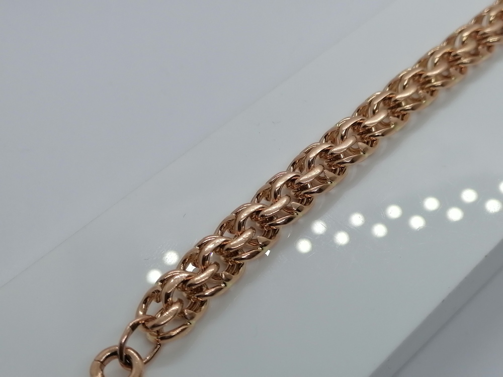 БЛБ585 БРАСЛЕТ ПОЛНОВЕСНЫЙ Бисмарк (Au 585)