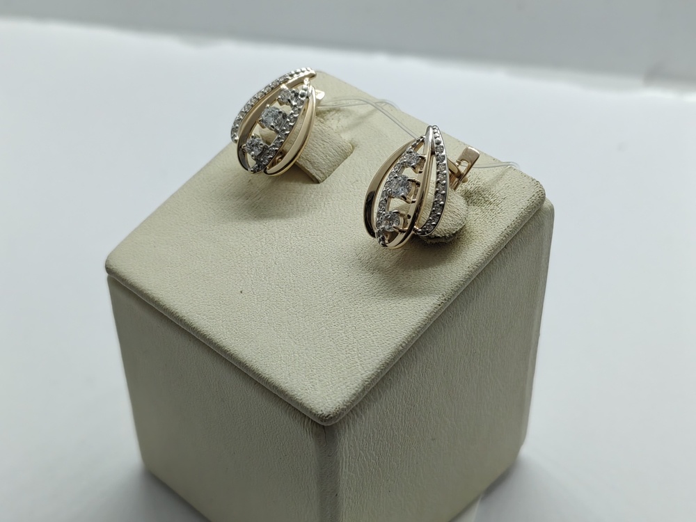 СЕРЬГИ С КАМНЯМИ (Au 585)