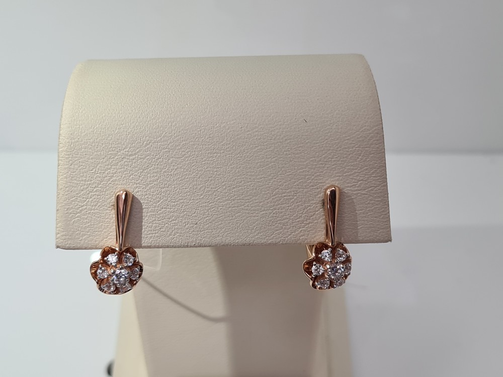 04-52-0558-00 СЕРЬГИ С КАМНЯМИ (Au 585)