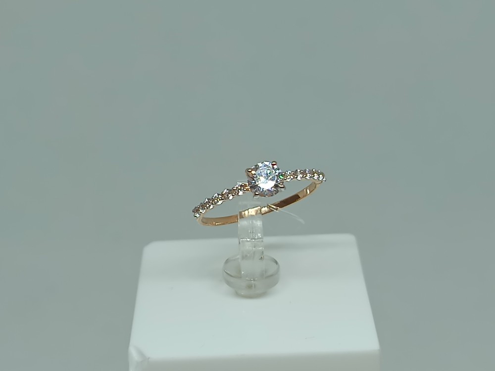 КОЛЬЦО С КАМНЯМИ (Au 585)