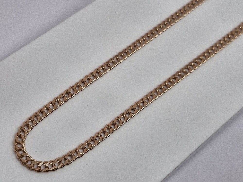 ЦЕПЬ ПУСТОТЕЛАЯ Ромб двойной (Au 585)