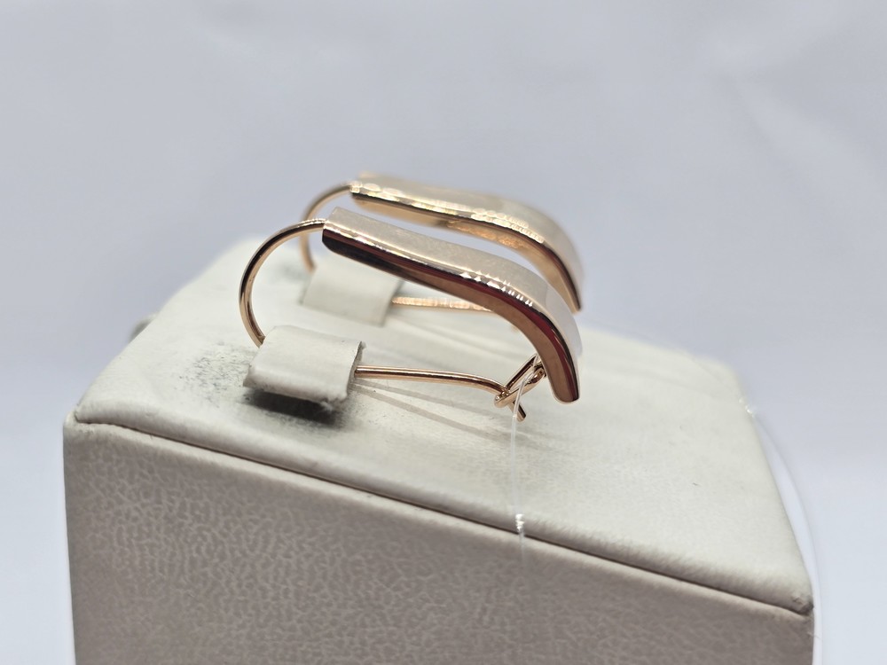 СЕРЬГИ ПЕТЕЛЬКА без камня (Au 585)