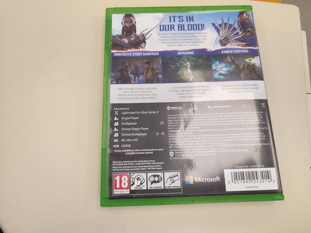 Игра XBOX MK 1