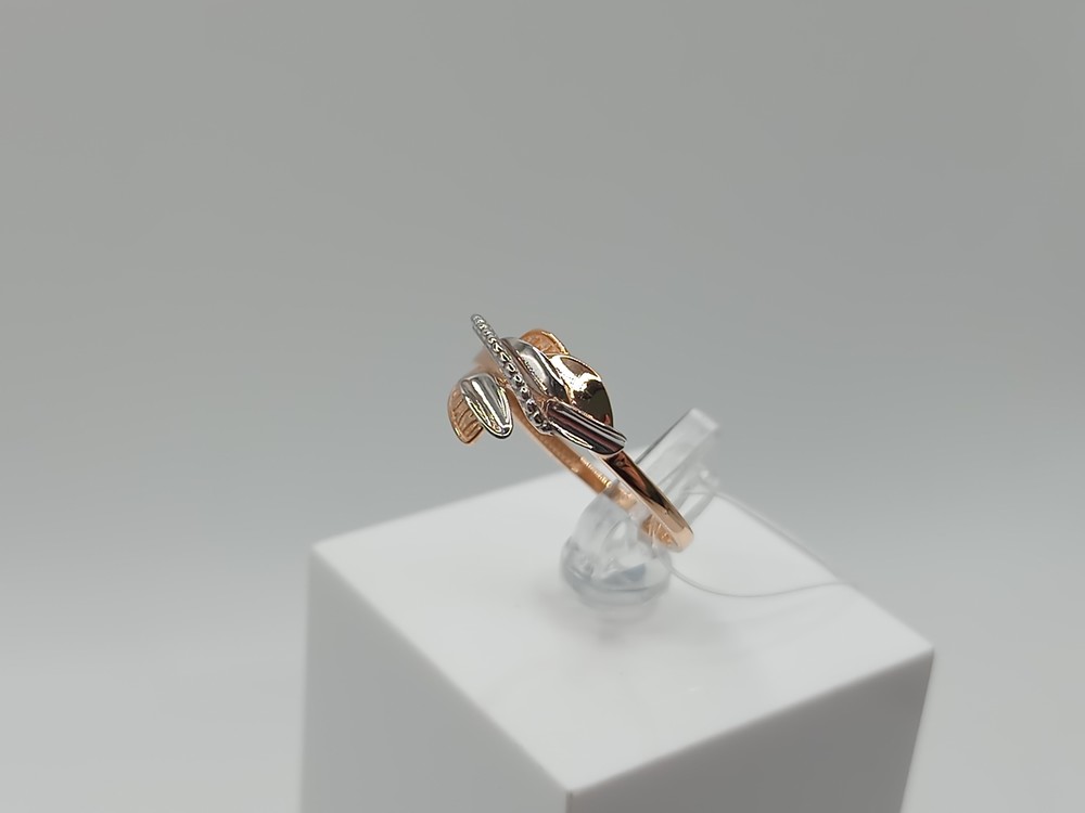 КОЛЬЦО С КАМНЯМИ (Au 585)