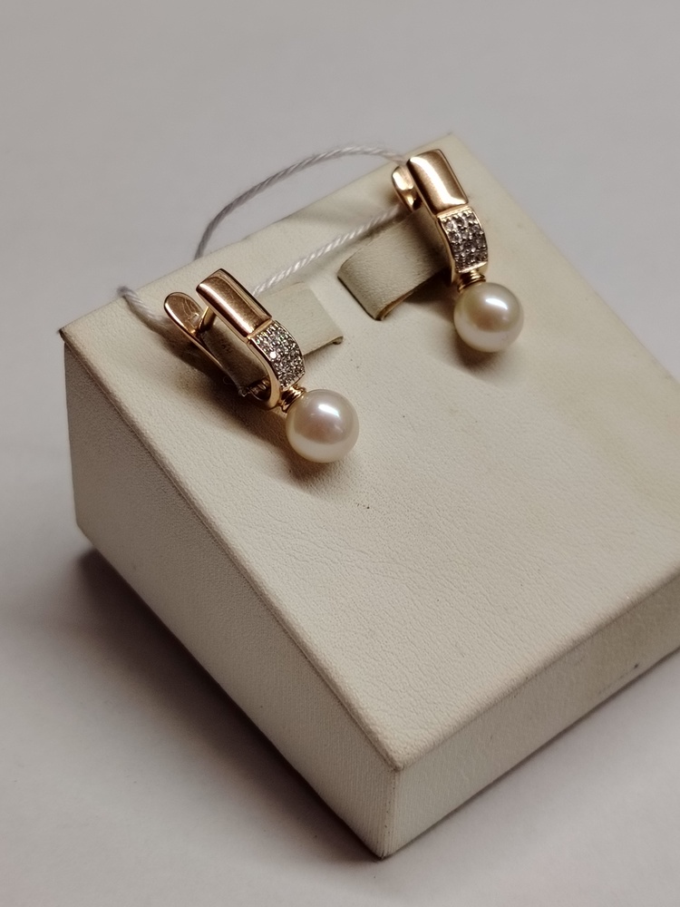 СКМИ585 СЕРЬГИ С КАМНЯМИ (Au 585)